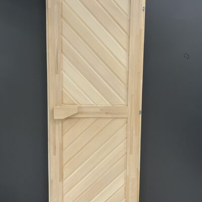 Drzwi drewniane do sauny zewnętrznej lipa 200x70