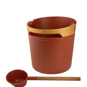 Zestaw akcesoriów do sauny Harvia Terracotta wiadro i chochla